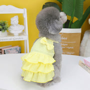 Pet Clothes Dog Skirt Candy Color Layers