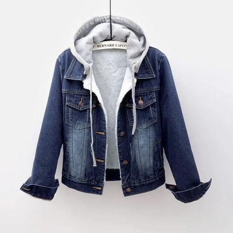 Winter denim cotton coat