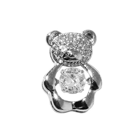 Nail Art Zircon Smart Bear Three-dimensional Nail Jewelry