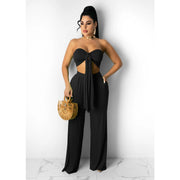 Two Piece Solid Color Street Beach Street Suit Women