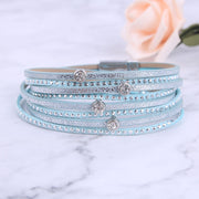 Multiple Layers Crystal Charm Bracelet For Women