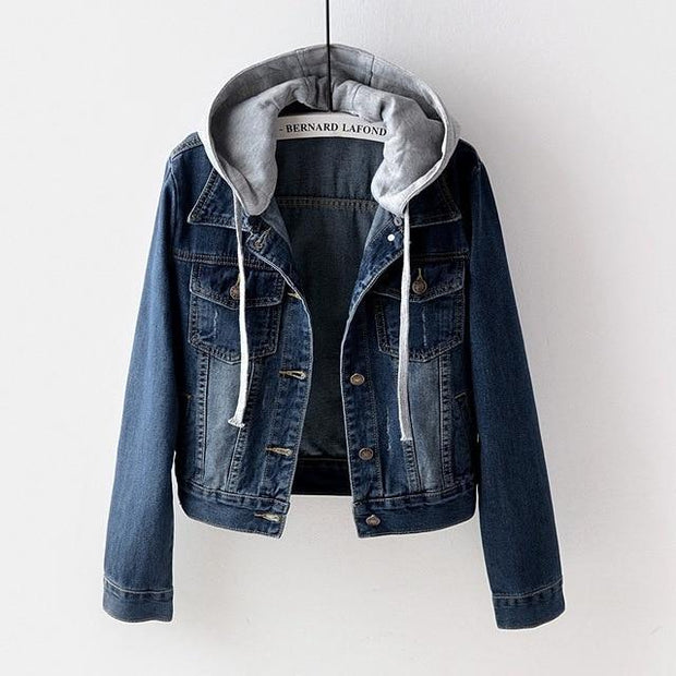 Winter denim cotton coat