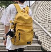 College Students Double-shouldered Male Gender-neutral Tooling Wind Hip-hop Sports Street Schoolbag