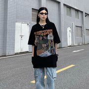 American Street Retro Oversize Fried Street Shirt Trend