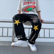 Fried Street Pants High Street Trendy Brand Pentagram Jeans