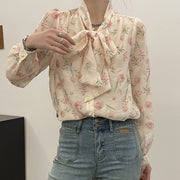 Women's Elegance Retro Niche Floral Shirt