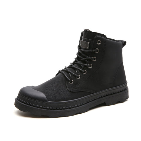 High-top short boots casual leather boots