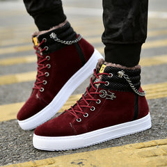 Casual Fashion Sneakers Men's Fleece-lined Sneakers