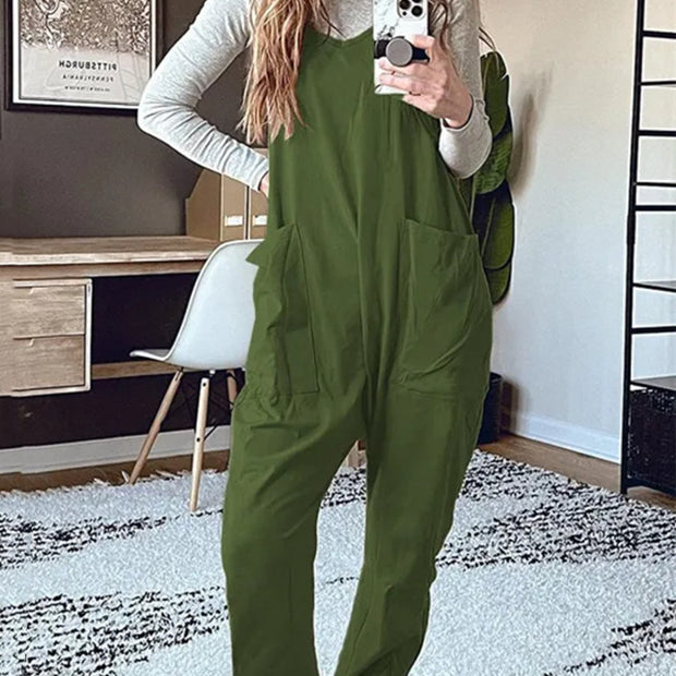 Versatile And Slim Women's Casual Wear Jumpsuits