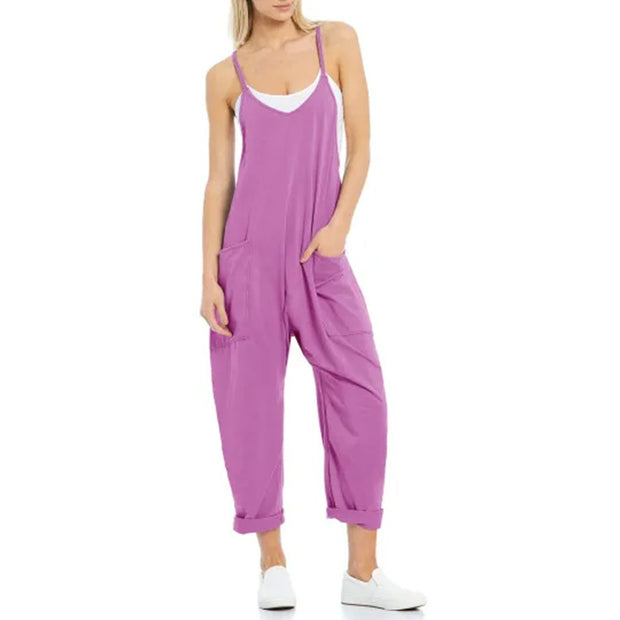 Versatile And Slim Women's Casual Wear Jumpsuits