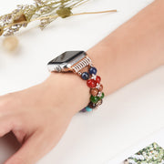 Colorful Stone Smart Strap Jewelry Crystal Watch Chain